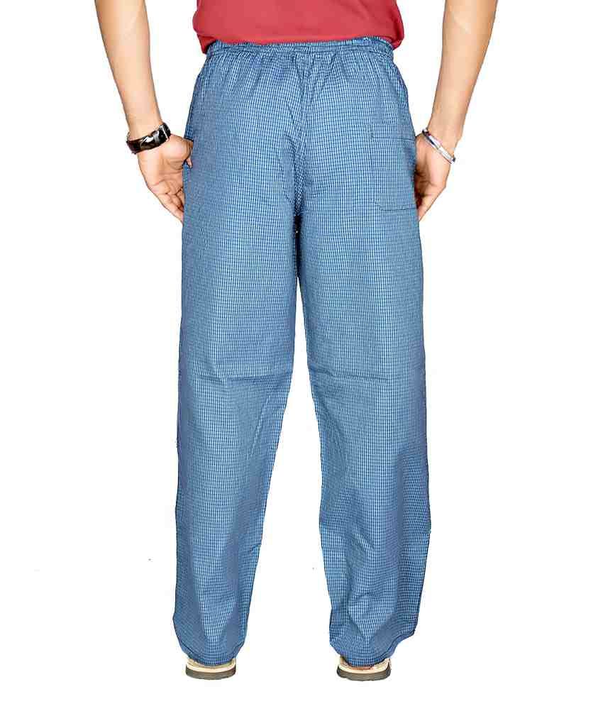 Sparrow Clothing Blue Cotton Blend Pyjama Buy Sparrow Clothing Blue