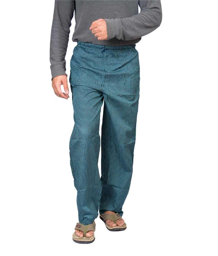 Sparrow Clothing Blue Cotton Blend Pyjama Buy Sparrow Clothing Blue