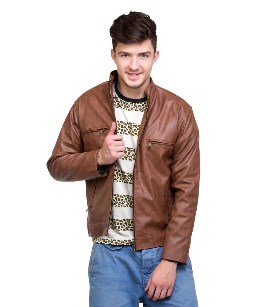 Lambency Stylish Ride Tan Wind Proof Men Jacket Lambency Stylish Ride Tan Wind Proof Men Jacket