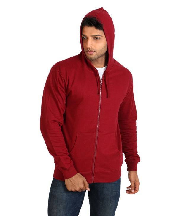 Haltung Combo Of Red Hooded Sweatshirt And Black Jeans - Buy Haltung ...