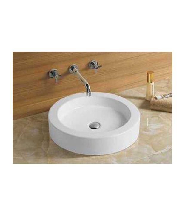 Buy Glocera Jade Wash Basin White Online at Low Price in India Snapdeal