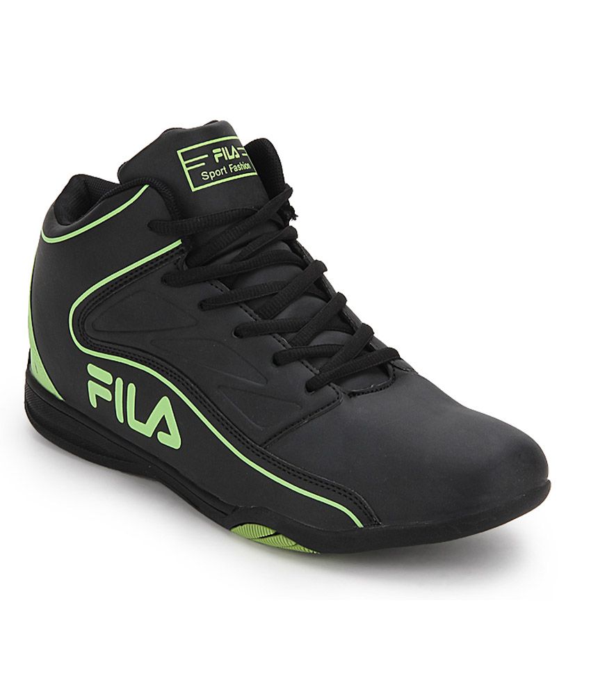 Fila Leedo Black Basketball Shoes Price in India- Buy Fila Leedo Black ...