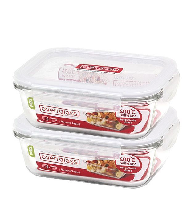 Lock & Lock Euro Glass Bakeware (set Of 2) 630 Ml Buy