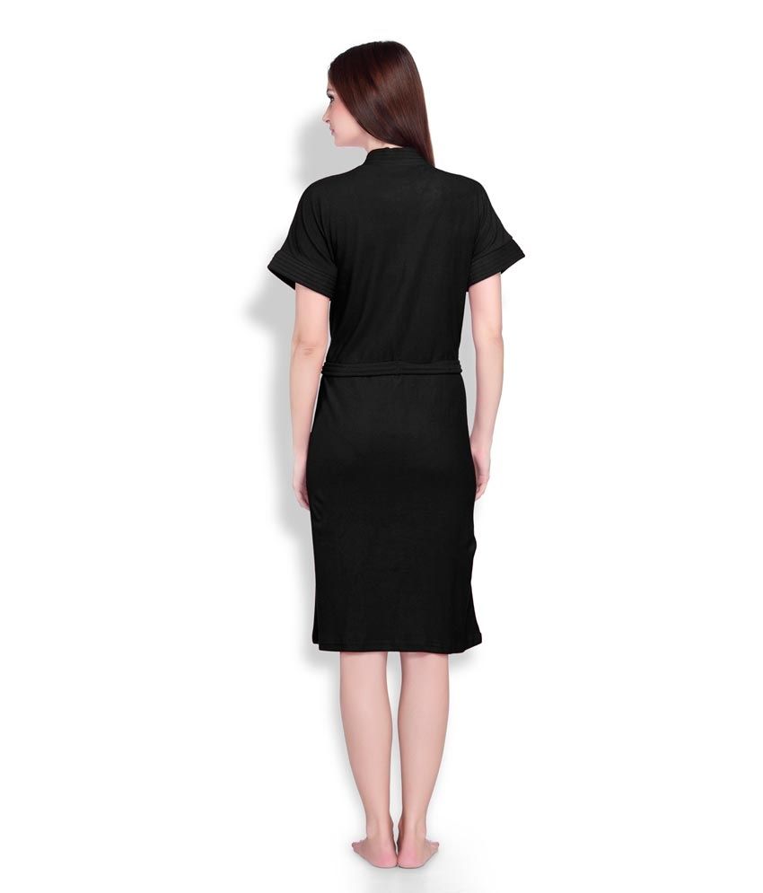 Buy Sand Dune Black Cotton Bathrobes Online at Best Prices in India
