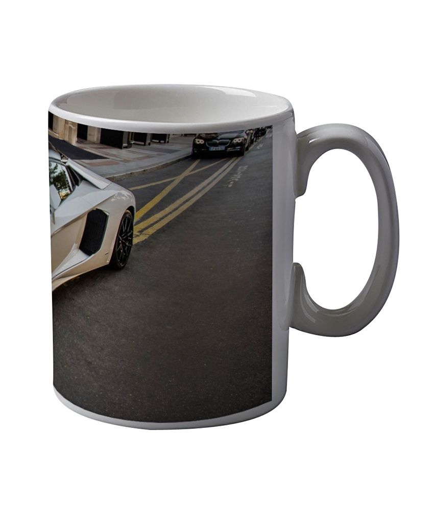 Artifa White Lamborghini Inspired Coffee Mug: Buy Online at Best Price in  India - Snapdeal