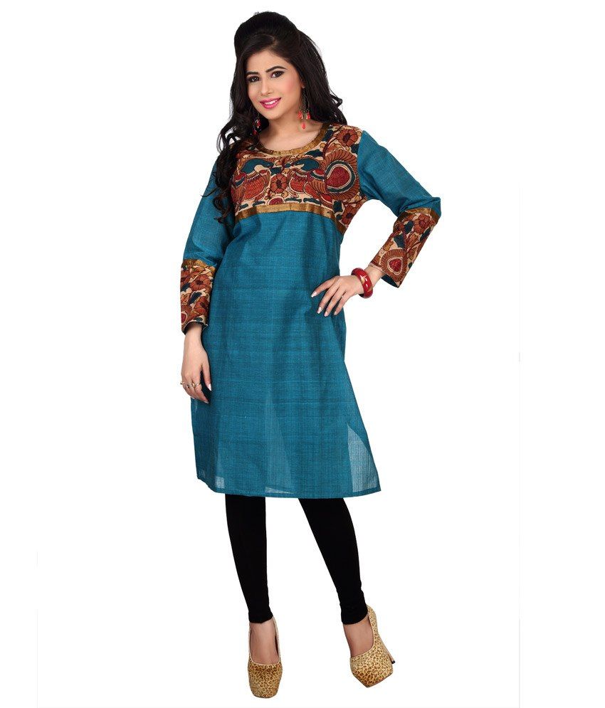 Share 86 Kalamkari Patch Work Kurtis Super Hot Thtantai2 1018