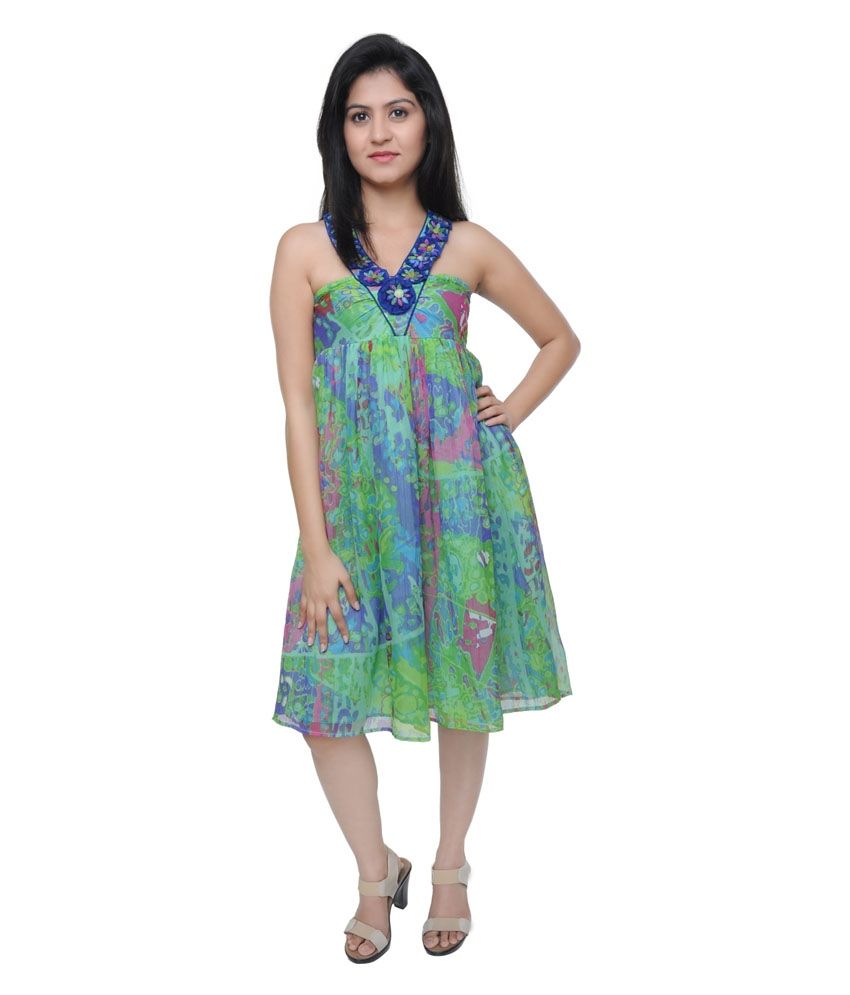 Trendz Clothing Green Silk Dresses Buy Trendz Clothing Green Silk