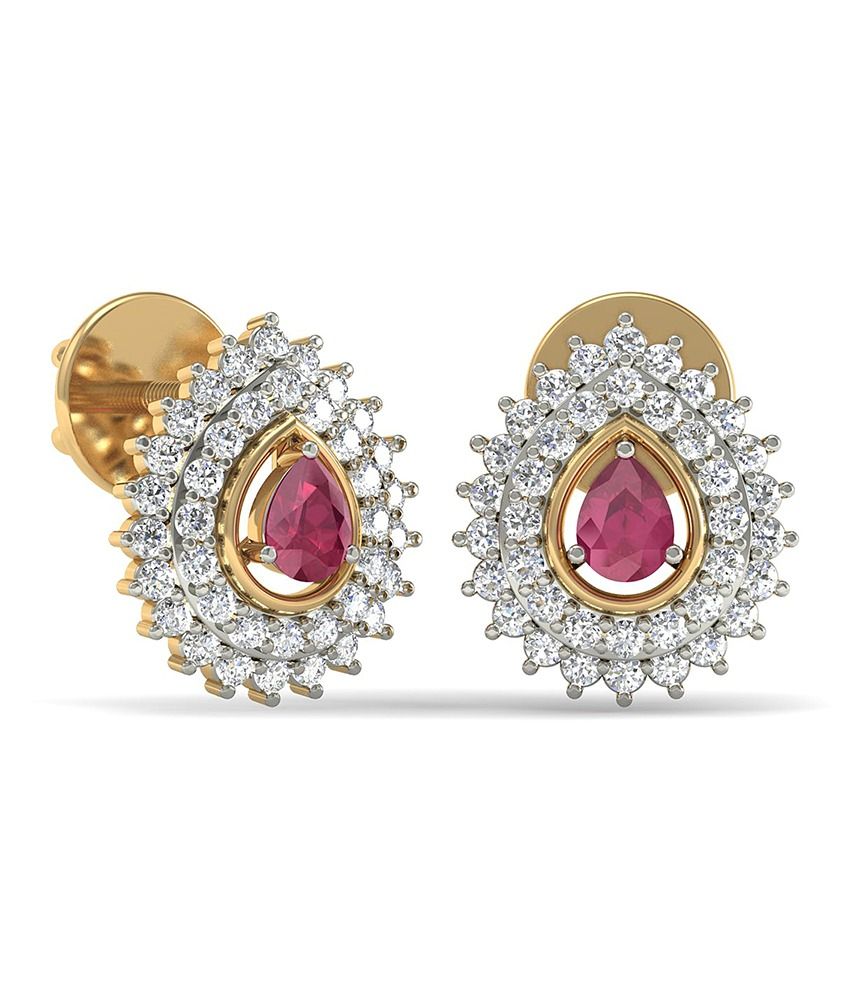 Wearyourshine Pc Jeweller 18kt Gold The Ambra Diamond Gemstone Wearyourshine Pc Jeweller 18kt Gold The Ambra Diamond Gemstone Earrings