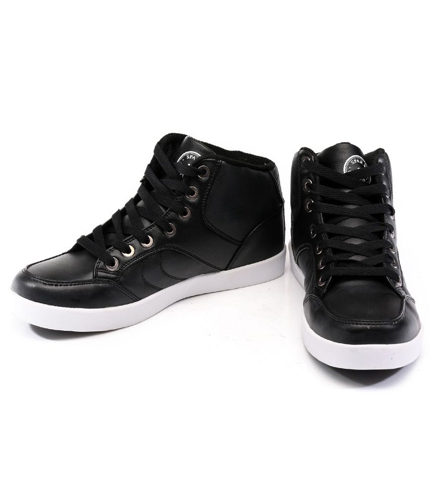 Sparx Black Lifestyle Shoes - Buy Sparx Black Lifestyle Shoes Online at ...