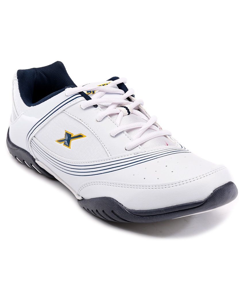 sparx white casual shoes