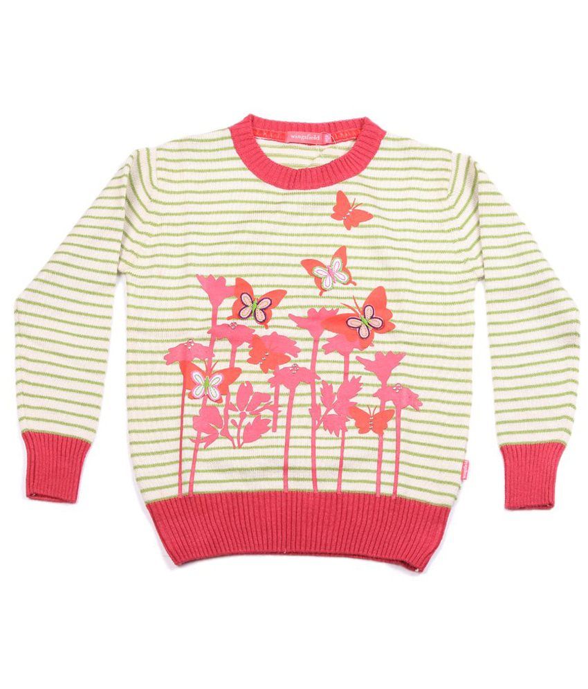 pink butterfly sweater