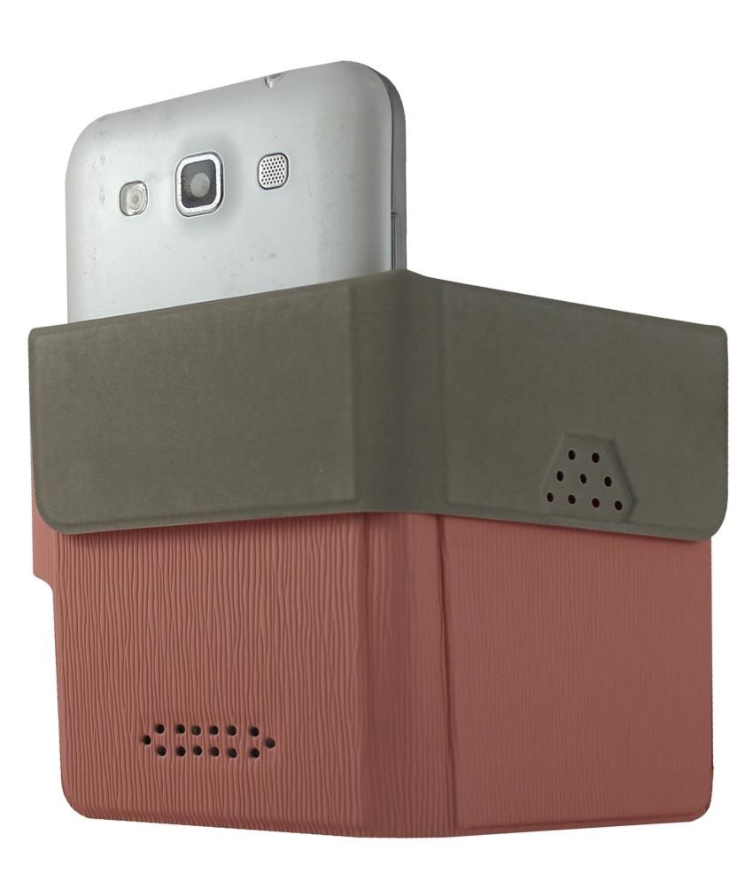 Molife Universal Flip Cover For Lava Iris X5 Indian Red Flip Covers