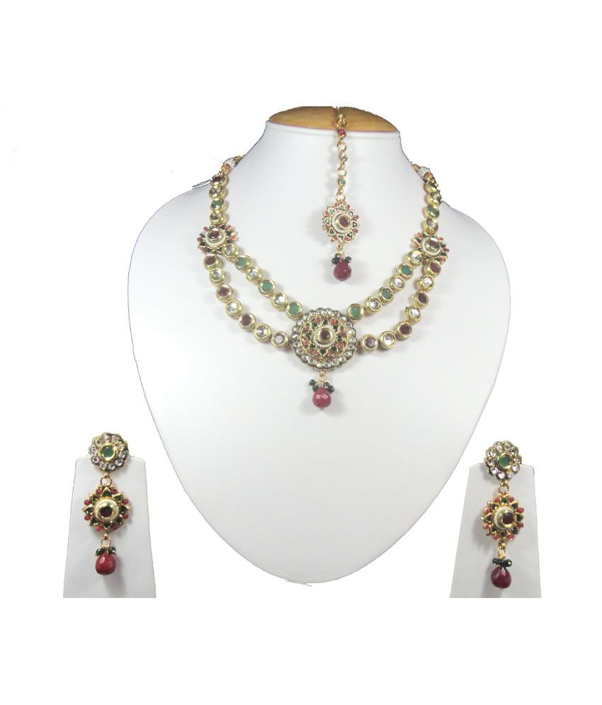 Beautiful Rajasthani Necklace Set - Buy Beautiful Rajasthani Necklace ...