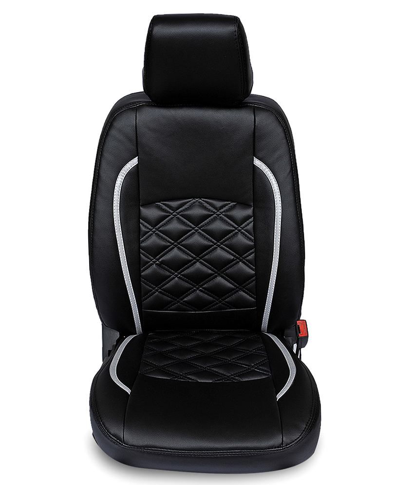 Gaadikart Maruti Suzuki Ritz Car Seat Covers In Automotive Grade Leatherette (kiscross Kc02