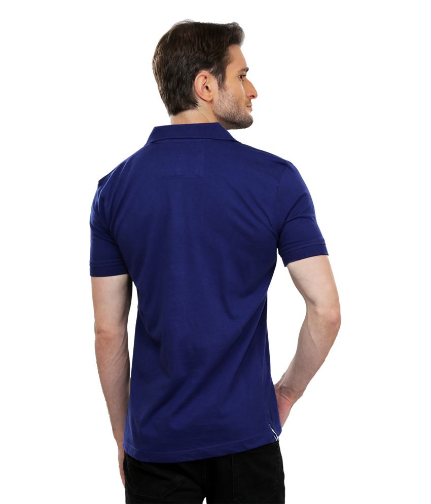 Stride Blue Collar Neck T-shirt - Buy Stride Blue Collar Neck T-shirt ...