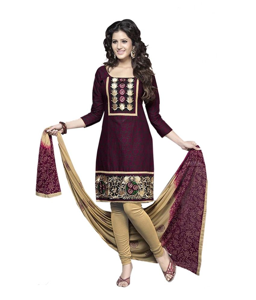 varsha churidar material