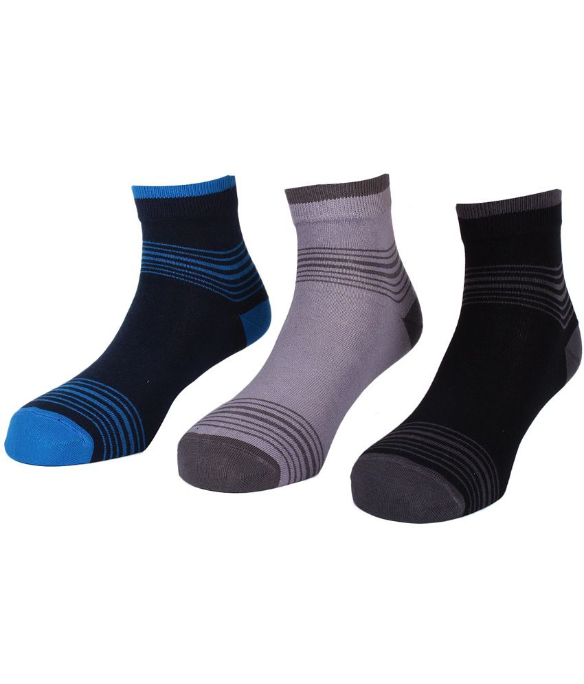 Lacarte Cotton Spandex Socks- 3 Pair Pack: Buy Online at Low Price in ...