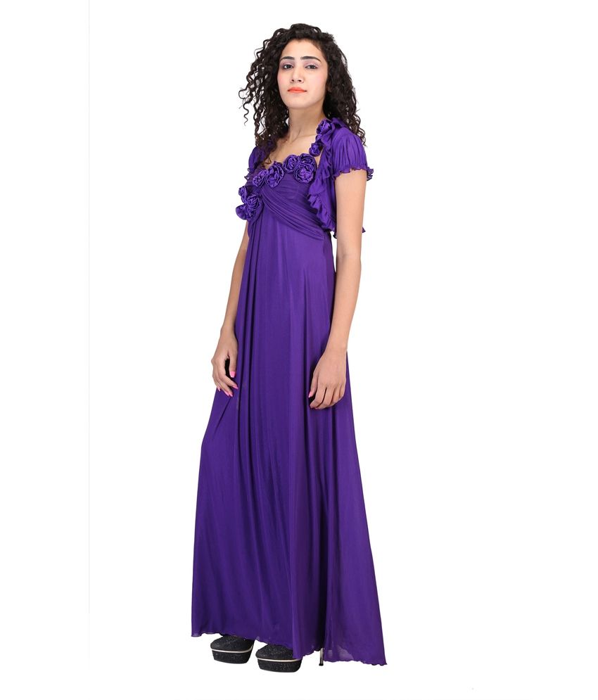 netted long gowns
