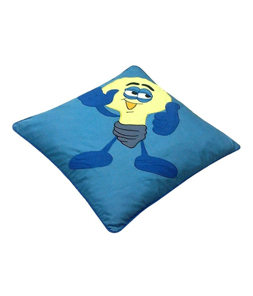     			Hugs'n'Rugs Single Cotton Blue Cushion Covers 40 x 40 cm (16 x 16)