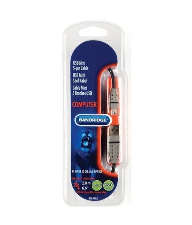 Bandridge Usb Mini 5 Pin Cable 2.0 M