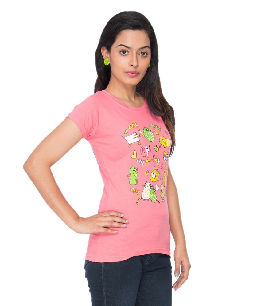 Be Style Pink Cotton Tops - Buy Be Style Pink Cotton Tops Online at ...