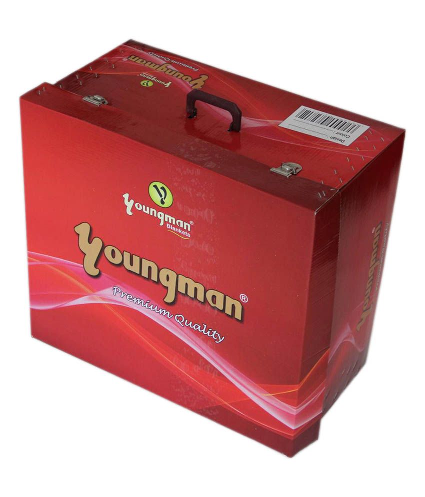 Youngman 4 Pcs Set (1 Mink Blanket Double Bed Size + 1 Bed Cover + 2 Pillow Covers) Buy