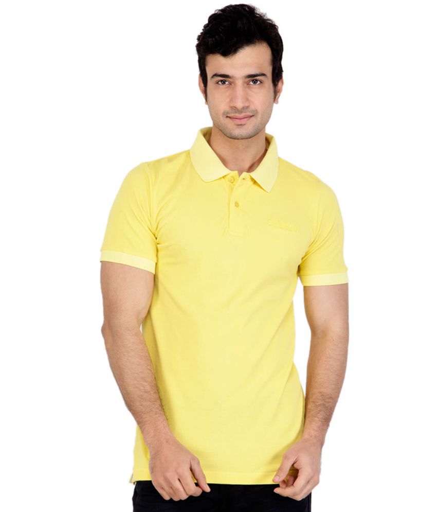 Zezile Yellow Polo Neck Tshirt - Buy Zezile Yellow Polo Neck Tshirt ...