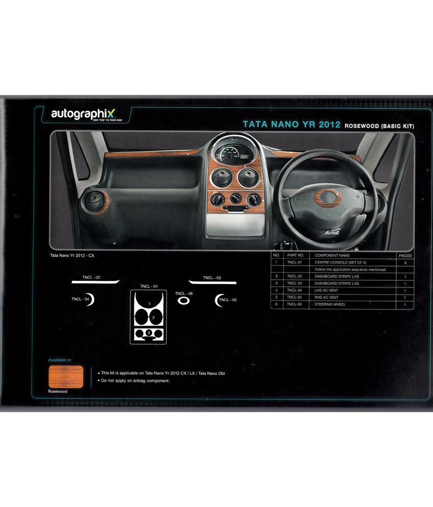 Autographix Tata Nano 2012 Dash Board Kit Buy Autographix Tata Nano