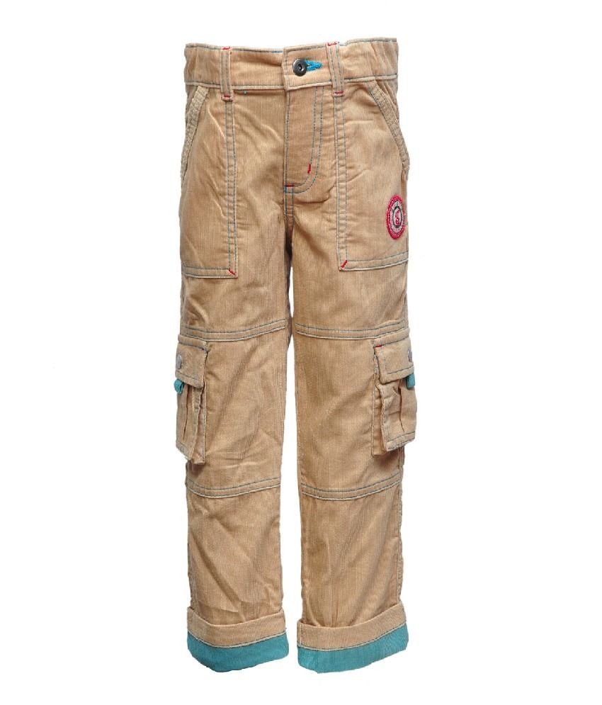 Happy Face Beige Color Pants For Kids - Buy Happy Face Beige Color Pants For Kids Online at Low 