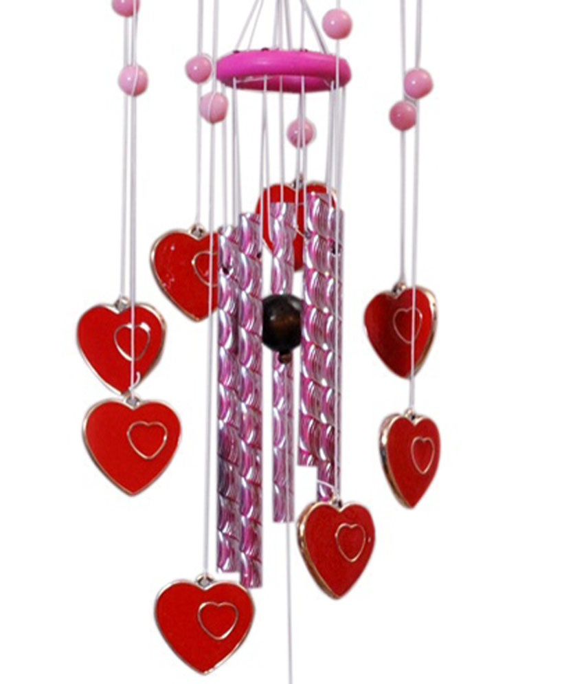 Love Heart Wind Chimes Rocketshotz I Love Pcn Fengshui Lucky Hanging 9 Planet Heartusical
