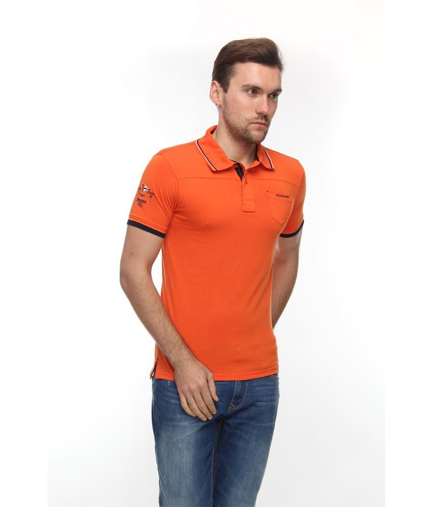 Rigs & Rags Mens Orange Polo T-shirts-xxl - Buy Rigs & Rags Mens Orange ...