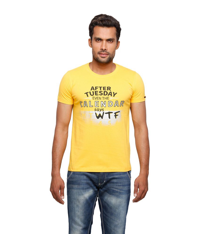 Comedy Central Yellow Men's Casual T-shirt - Buy Comedy Central Yellow ...