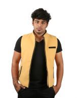 Moladz Yellow Aria Woollen Waistcoats