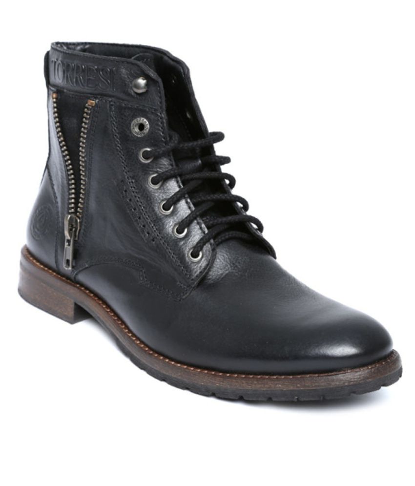 Alberto Torresi Black Boots - Buy Alberto Torresi Black Boots Online at ...