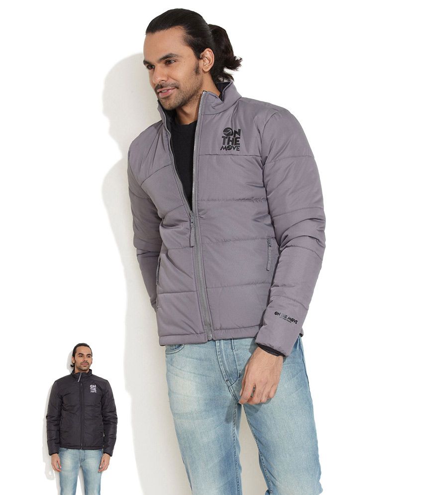 Lee Gray and Black Reversible Jacket - Buy Lee Gray and Black ...