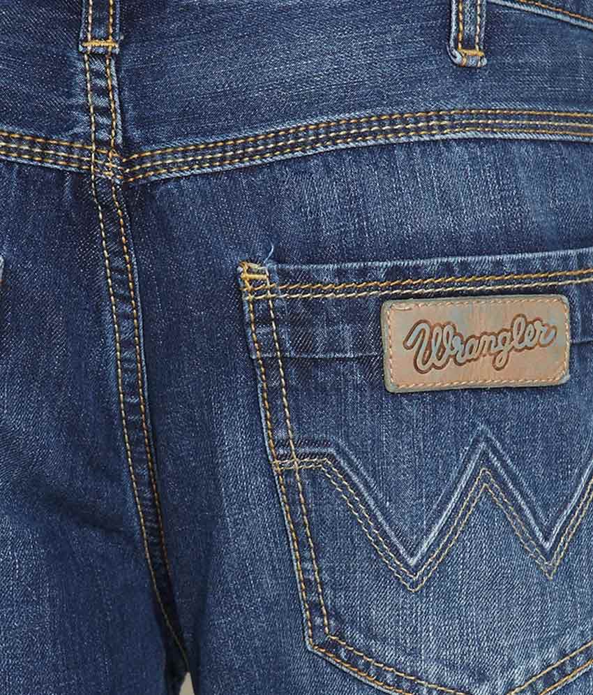 Download Wrangler Dark Blue Millard Jeans With Mock Button Detail - Buy Wrangler Dark Blue Millard Jeans ...