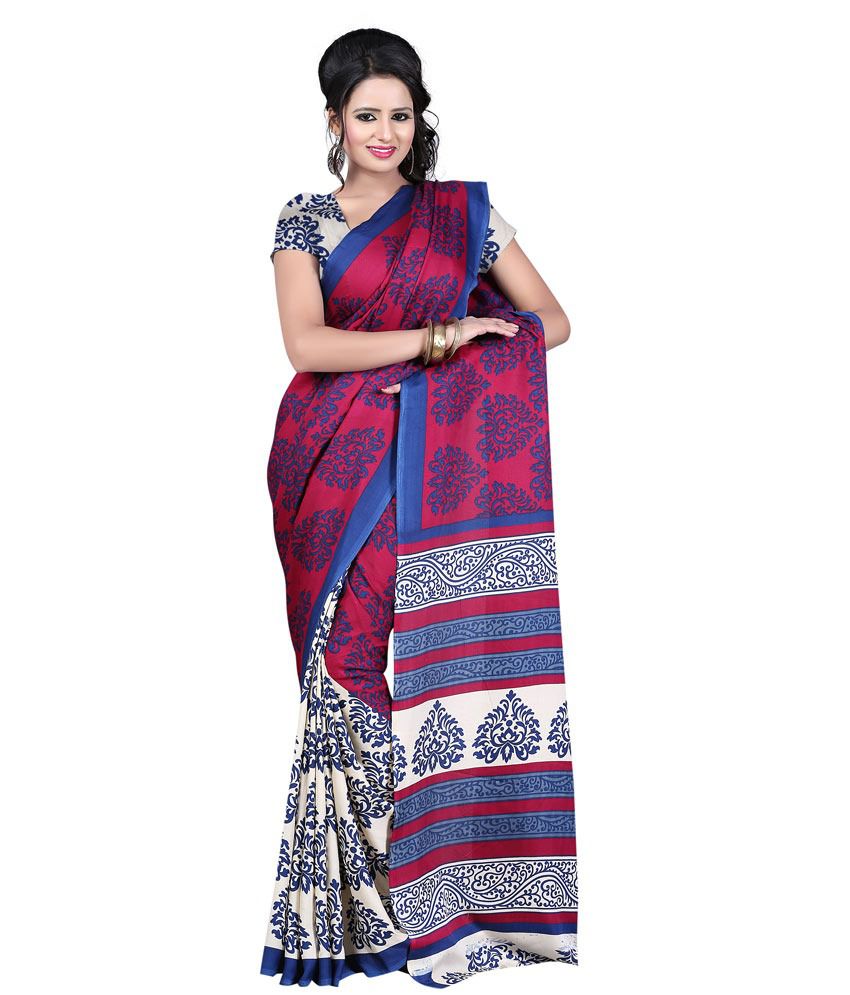 Pooja Sarees Multicoloured Georgette Saree - Buy Pooja Sarees ...