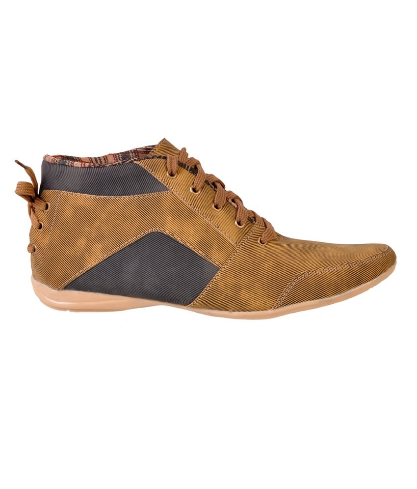brown shoes with denim