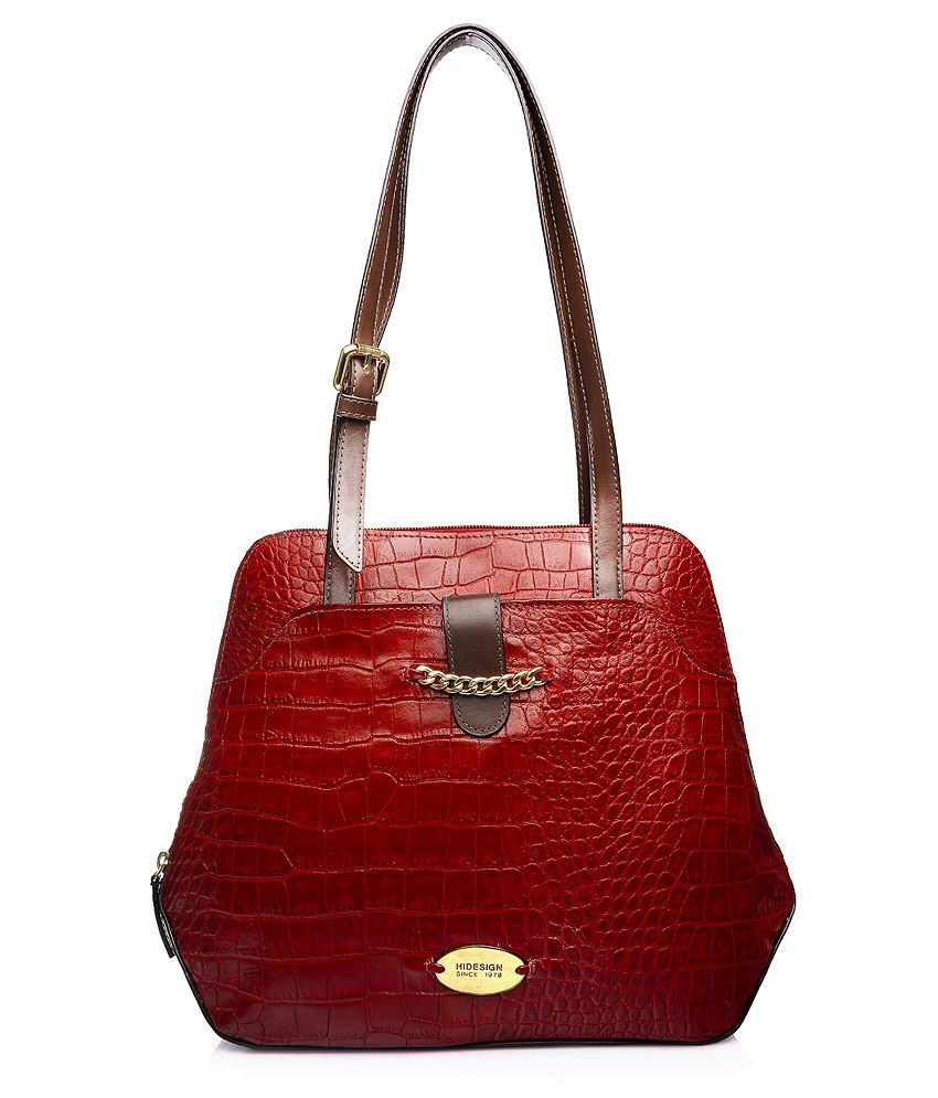 dark red shoulder bag