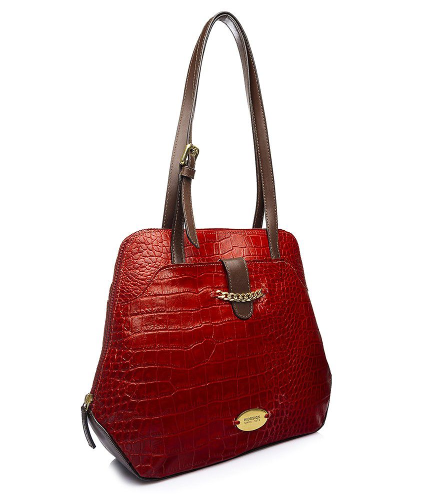 Hidesign SB BIA 01 Red Shoulder Bag - Buy Hidesign SB BIA 01 Red Shoulder Bag Online at Best 