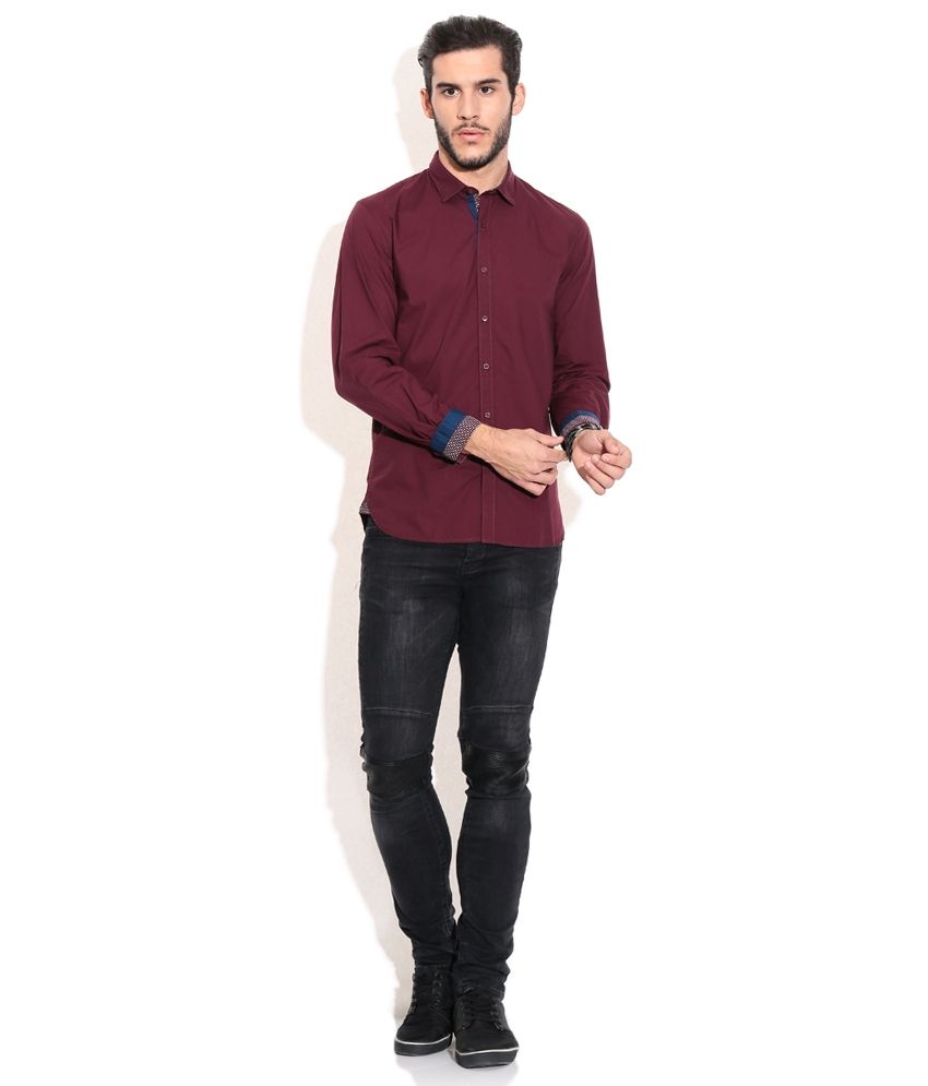 Celio Purple Casual Shirt Buy Celio Purple Casual Shirt Online