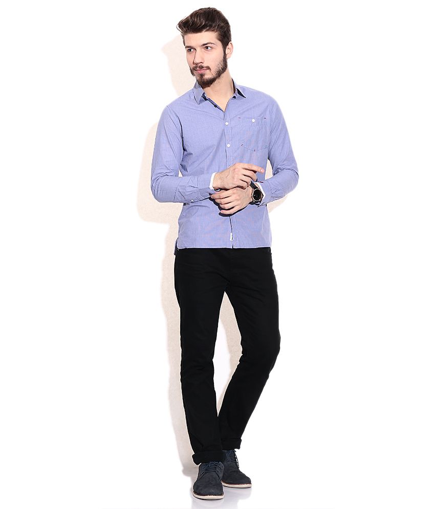 Being Human Blue Casual Shirt - Buy Being Human Blue Casual Shirt Online at Best Prices in India 