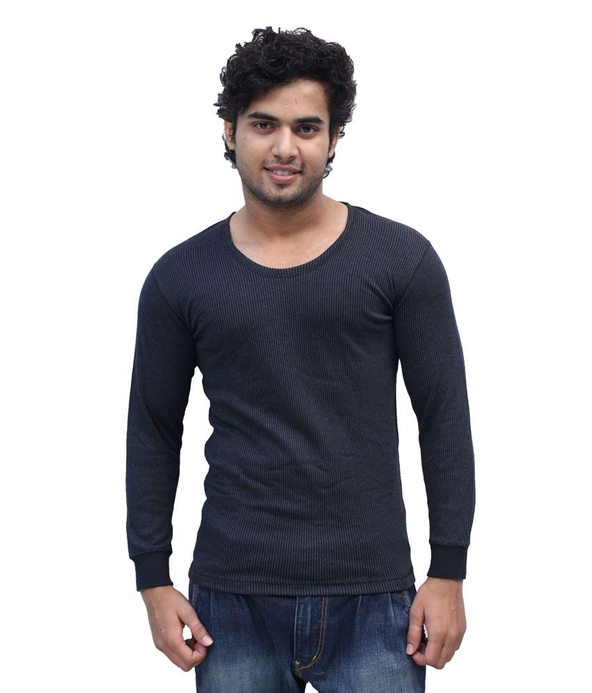 Romano - Black Cotton Men's Thermal Sets ( Pack of 1 ) - Buy Romano ...