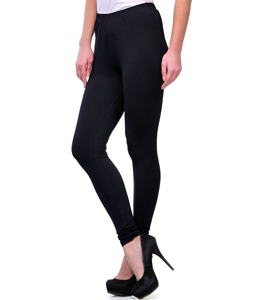 Ffu Women's Cotton Black Legging Price 