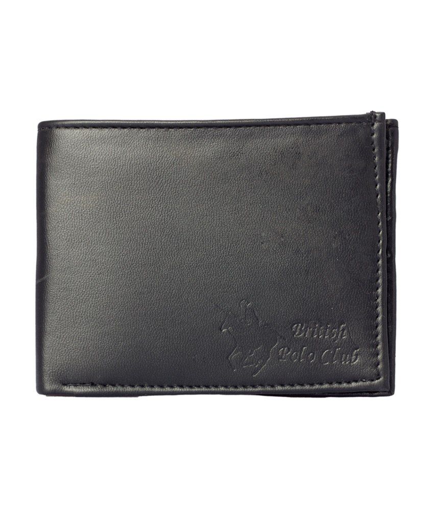 British Polo Club Black Non Leather Bi-fold Men Wallet: Buy Online at ...