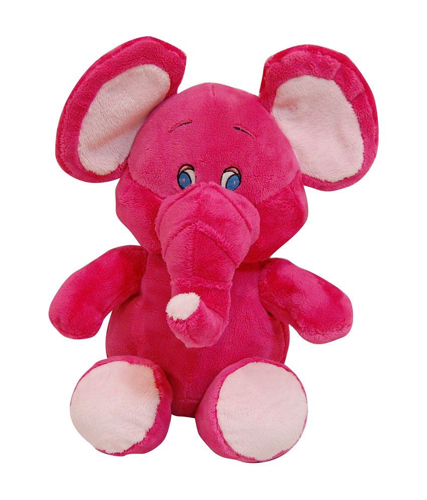 stuffed red elephant