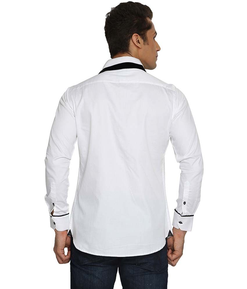 white casual shirt men's