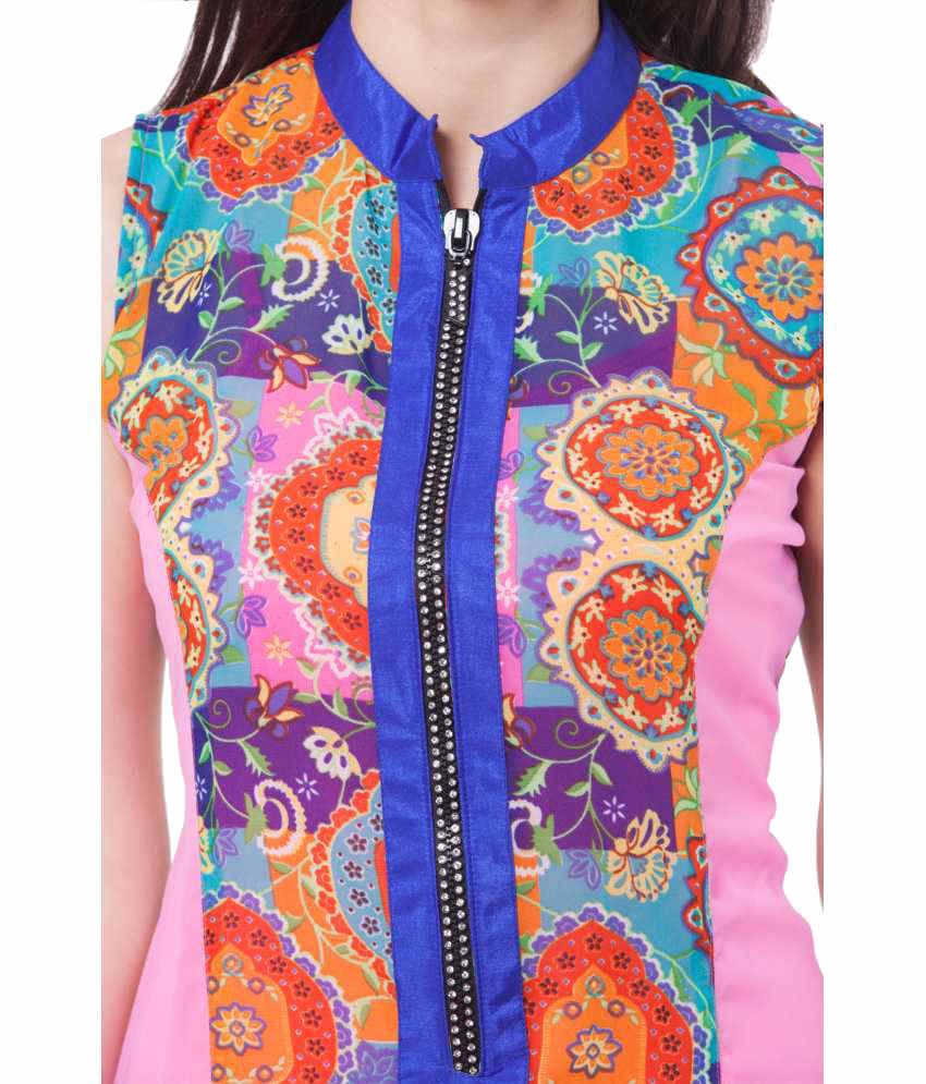 front zip kurtis online shopping