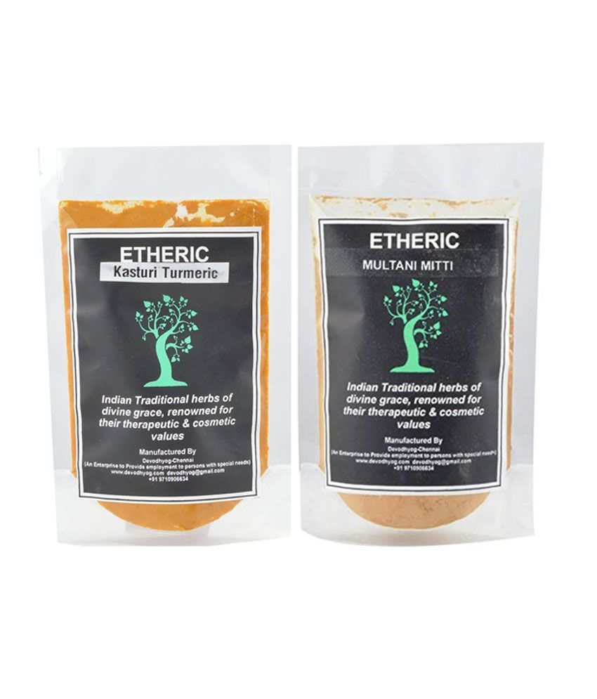 Etheric Combo Of Multani Mitti And Wild Turmeric Powder ...