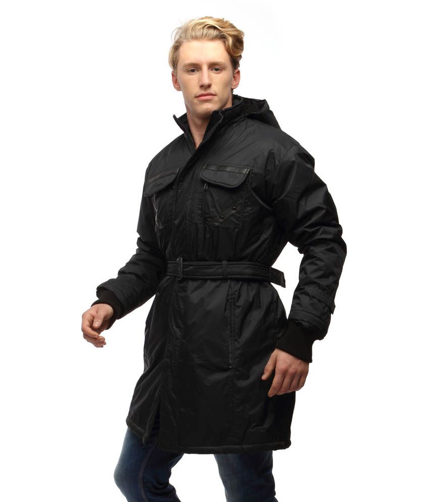 Wild Nature Mens Waterproof Trench Coat With Fur And Detachable Hood ...